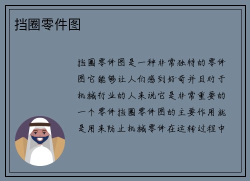 挡圈零件图